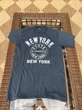 Men's Black 'New York' Graphic Short-Sleeve Tee